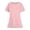 Light pink #025, variant on Soft Stretch Round Neck Scrub Top for Women – Lightweight Comfortable Top with Convenient Pocket Design Orange 3XL