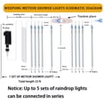 thumbnail image 3 of Luces navideñas Weepong para exteriores, 8 tubos, 30 cm, color blanco cálido, 3 of 8