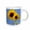 White, variant on 3drose, Painted Yellow Sunflowers in a Blue Sky- Flowers, 11oz Mug