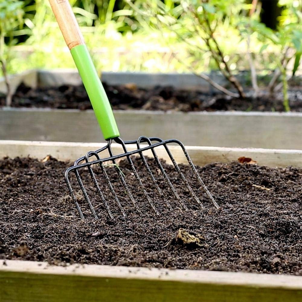 AMES 2826300 Manure/Bedding Fork 10-Tine Steel Tine