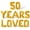 Gold, variant on Letter Balloons - 50 YEARS LOVED 16" Inch Alphabet Letters Foil Mylar Balloon 50th Birthday Party Banner (Gold)