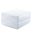 thumbnail image 1 of Bewildely Caja de almacenamiento de huevos, cajón de nevera ABS, cajas de frutas y verduras, contenedor de alimentos de gran capacidad, estante de Cocina y Comedor Doble capa Bewildely HA074747-02, 1 of 6