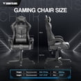 thumbnail image 5 of Soontrans Gaming Chair with Massage, High Back Computer Gamer Chair for Adults and s, Ergonomic Game Chair with Adjustable Headrest and Lumbar Support (Black), 5 of 6