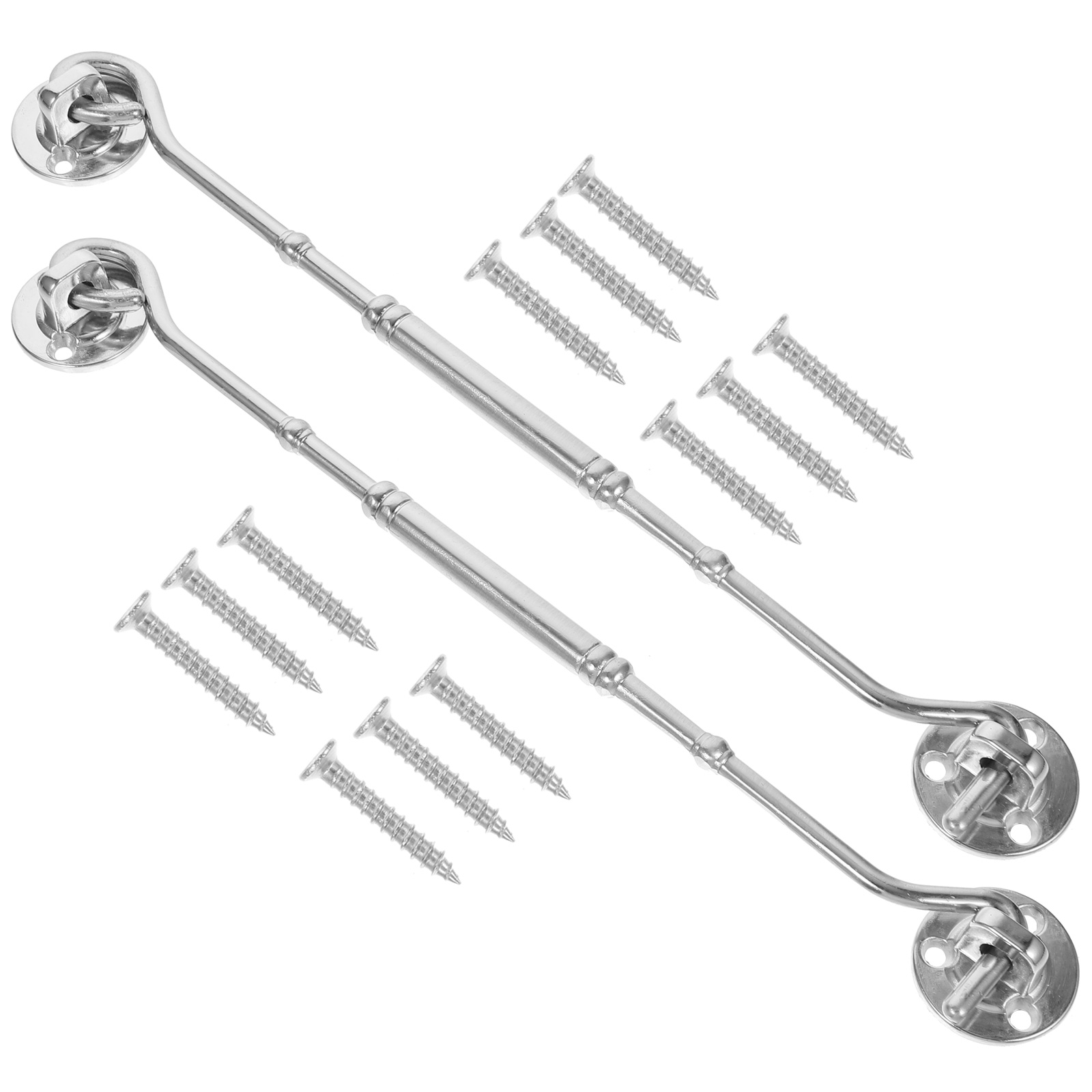 Hemoton Latch Hook Door Eye Barn Lock Gate Privacy Cabin Sliding Locks Hooks Latches Doors