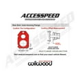 thumbnail image 4 of Wilwood 140-17659-DR Rear 14" SL4R Big Brake Kit with Red Calipers and Drilled Rotors for 1979-1987 GM G-Body 7.5" & 7.65" Rear with 2.62" Axle Offset, 4 of 4