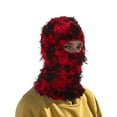 thumbnail image 6 of Unique Bargains 1 Pc Warm Face Mask Knitting Balaclava for Cycling Red Black, 6 of 6