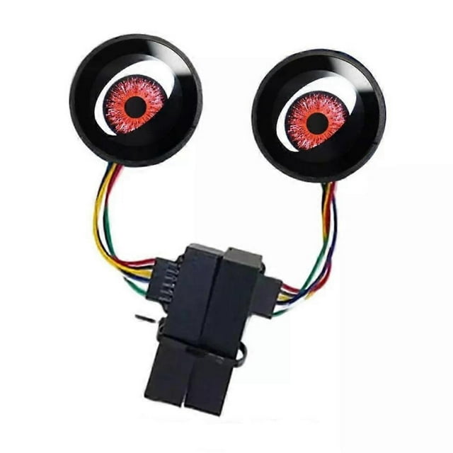 12V LED Red/Ice Blue/Green Devil Eyes Car Light WiFi Control Headlight&2024