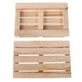 thumbnail image 3 of HATISS Mini Wooden Pallet Beverage Coasters for Hot and Cold Drinks Wood Pallet, 3 of 8