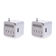thumbnail image 2 of Radio FM TD-V26 Mini Altavoces Digitales con Receptor Soporte Tarjeta TF Plata 2 Piezas, 2 of 2