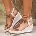 thumbnail image 1 of WILLBEST Sandalias De Tela De Moda De Verano Para Mujer, Sandalias Transpirables Con Punta Abierta, Zapatos De Plataforma Cómodos, 1 of 8