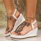 thumbnail image 1 of WILLBEST Sandalias De Tela De Moda De Verano Para Mujer, Sandalias Transpirables Con Punta Abierta, Zapatos De Plataforma Cómodos, 1 of 8