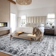 thumbnail image 3 of Yamaziot 8'x10' Area Rugs for Living Room Large Washable Rug, Vintage Distressed Persian Floral Boho Non Slip Gray Carpet for Bedroom Dinning Room Home Office, 3 of 9