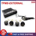 thumbnail image 3 of External Tire Pressure Monitoring System TPMS Sensor USB+Solar Wireless Car LCD Screen with 4pcs -, 3 of 4