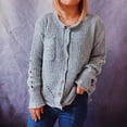 thumbnail image 2 of IROINNID Womens Sweater Button Down Cardigans Sweater Solid Color Comfy Mid-Length Long Sleeve Autumn Sweater Blouse Tops, 2 of 8