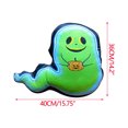 KeirineCC Cute Ghost Shaped Plush Pillow, Halloween Ghost Pumpkin Throw