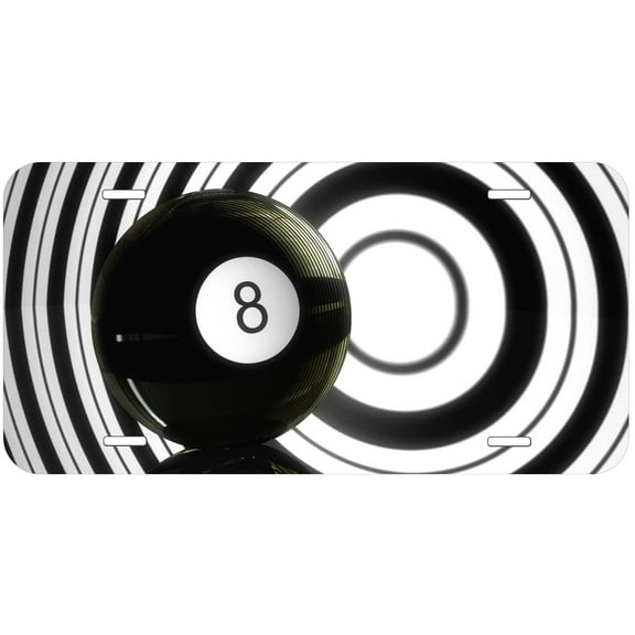 Number 8 Novelty Car Auto License Plate