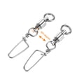 thumbnail image 4 of Uxcell Conectores Giratorios para Pesca de Acero Inoxidable de 15LBS, Paquete de 20, 4 of 6