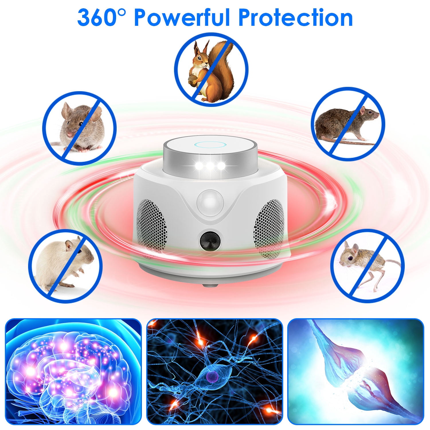Ultrasonic Pest Repeller, iMounTEK Rodent Mice Repellent for House, Attic, Garage, Basement, RV, Barn