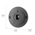 thumbnail image 3 of American Art Decor Wood Modelo Retro Round Neon Wall Analog Clock with Pull Chain - 14.5", 3 of 8