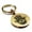 Gold, variant on Stainless Steel Hamsa Good Luck Charm Round Medallion Keychain Circle Ring