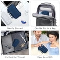 thumbnail image 7 of Travel Cable Organizer Bag Pouch Electronic Accessories Carry Case Portable Waterproof Double Layers All-in-One Storage for Cord, Charger, Phone, Earphone(Blue), 7 of 7