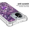 thumbnail image 4 of for Xiaomi Mi 11 5G Case, Creativity Clear Quicksand Glitter Flowing Liquid Floating Soft TPU Case w/Stand Bling Diamond Sparkle Phone Cover for Xiaomi Mi 11 5G  Purple, 4 of 14