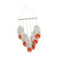 thumbnail image 1 of Tapiz colgante de pared, borlas boho colgantes de pared, decoración moderna y bohemia, decoración boho, decoración de pared de tapiz tejido para el te naranja Macarena tapiz tejido, 1 of 7