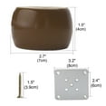 thumbnail image 2 of 1.5" Wood Furniture Leg Chair Table Desk Feet Round Leg Replacement Set of 4, 2 of 7