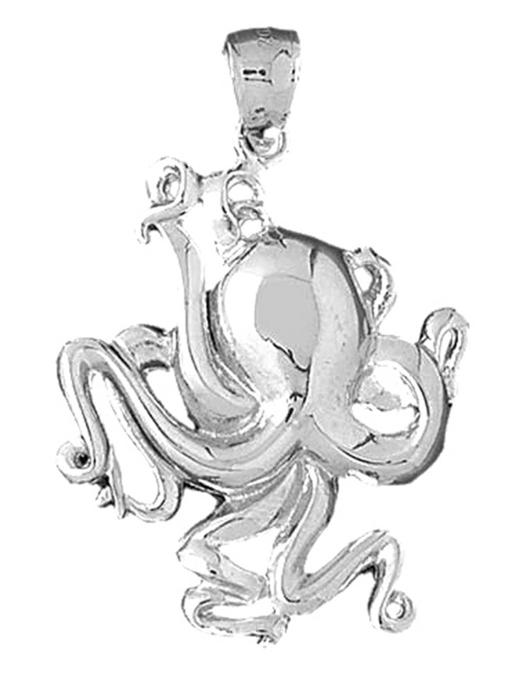 Jewels Obsession Ninja Pendant Sterling Silver 22mm Ninja with 7.5 Charm Bracelet