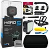 GoPro HERO5 Session CHDHS-501 with 32GB Ultra Memory + Premium Case + Opteka X-Grip + Selfie Stick + Chest Harness Strap + LED Night Light + Floaty Bobber & More