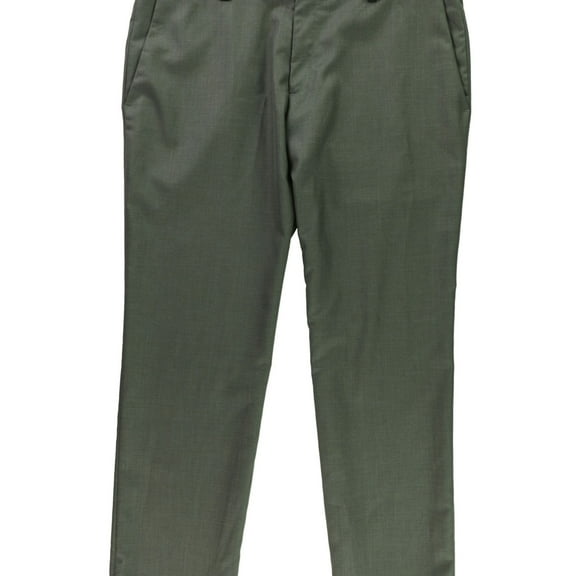 Kenneth Cole Mens Skarkskin Dress Pants Slacks, Grey, 38W x 29L