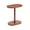 Walnut, variant on MH London Crawford Solid Mango Wood C Shape End Table, Slide Under Couch Sofa Side Table, 22 Inch Height, Espresso