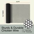 thumbnail image 5 of MAPORCH, Plastic Chicken Wire Fencing, Black, 500gsm ABS Plastic Particles, 2 Pack, 15.7” x 10 ft, 5 of 8