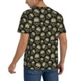 thumbnail image 2 of Hirioo funny Retro Skull for Men's Baseball T-shirt Shirts Short Sleeve Casual Summer Button Stretch T Shirts,Size S-4XL-Medium, 2 of 7