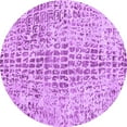 thumbnail image 1 of Ahgly Company Indoor Round Abstract Purple Contemporary Area Rugs, 6' Round, 1 of 4