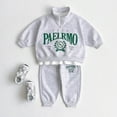 thumbnail image 2 of Gerichy Toddler Baby Boy Clothes Fall Winter Outfit, Baby Boys Outfit 2PCS Fall Winter Clothing Set Children's Clothing For Boys And Girls Baby Letters Casual Mid High Neck Long Pants Two Piece Set, 2 of 4