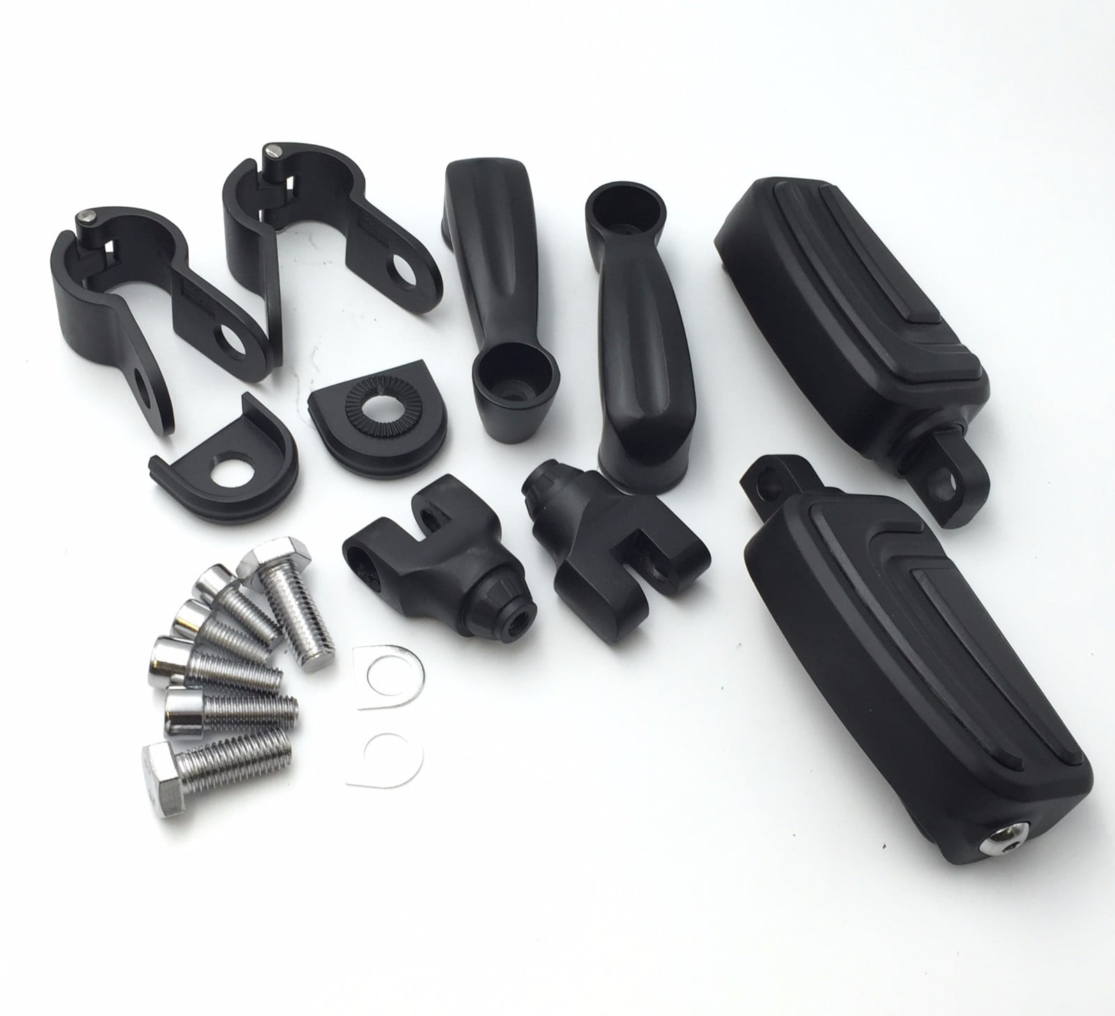 HTTMOTOR Black Adjustable Peg Mounting Kit with AirFlow Foot Peg For