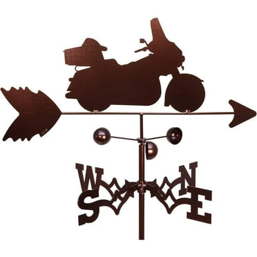 HTYSUPPLY Full Dressed Motorcycle Weathervane (Adjustable Mount Included)