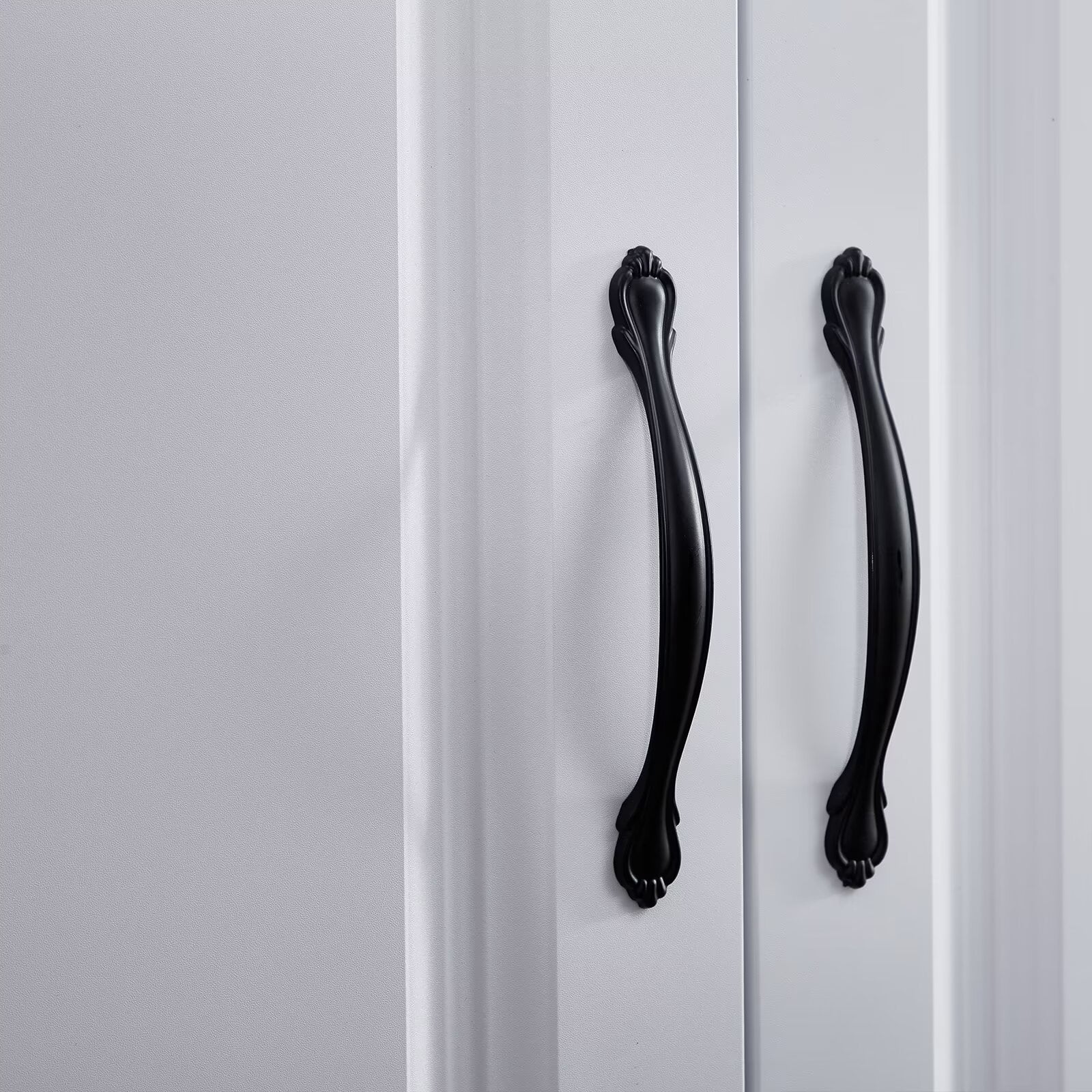 ModMakers 4 Door Wardrobe Armoire Closet, Modern Wood Wardrobe Storage Cabinet with Hanging Rods & Drawers, White