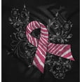 thumbnail image 2 of Pink Ribbon Zebra Breast Cancer Aware Womens Slim Fit Graphic Tee Brisco Brands S, 2 of 5