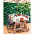 thumbnail image 3 of Boanket Outdoor Tablecloth with Umbrella Hole for Patio/Picnic/Party/Camping, Spring Floral Waterproof Table Cloth Rectangle Table Cover Washable, Summer Botanical Vintage Colorful Birds (60"x 84"), 3 of 7