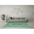 thumbnail image 3 of Ahgly Company Indoor Rectangle Persian Turquoise Blue Traditional Area Rugs, 4' x 6', 3 of 4
