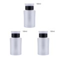 thumbnail image 3 of ZheElen Pump Dispenser Bottle Compact Refillable Empty 180ml Nail Remover Liquid Holder Manicure Accessory Package Containers Black 3Set, 3 of 6
