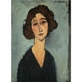 thumbnail image 3 of Amedeo Modigliani 14x18 Black Modern Framed Museum Art Print Titled - Young Woman, 3 of 5
