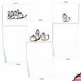 thumbnail image 5 of 10 All Occasion Blank Note Cards Assorted (4 x 5.12 Inch) - PURPLE PURRS M3966, 5 of 6