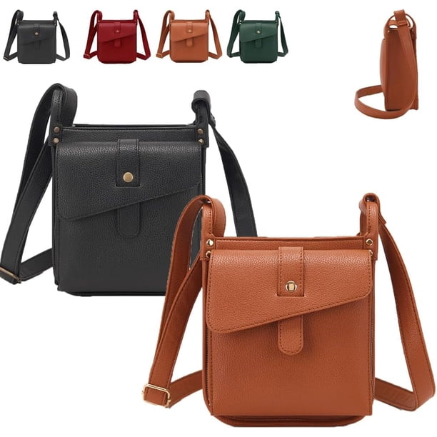 Bolso cruzado de cuero Dollver para mujer 2PCS-D