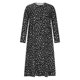 thumbnail image 4 of Vestido de manga larga con cuello y cinturón Vestido sólido Túnica Vintage Elegante Swing Kaftan Vestido de fiesta de moda Pompotops hdfakjf9954, 4 of 8