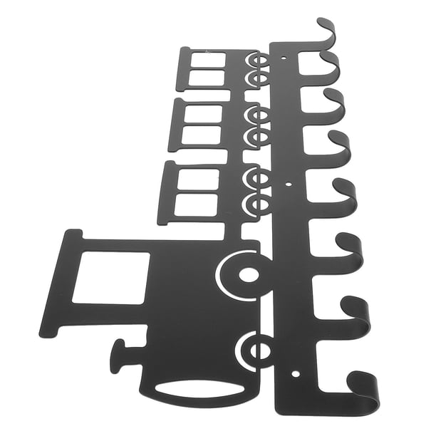 FUTUREORYY Gancho De Pared En Hierro Fundido Color Negro Para Colgar Toallas Y Abrigos Fuerte Y Duradero
