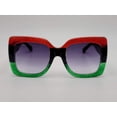 thumbnail image 3 of Multi Colored Rectangle Unisex Luxury Sunglasses Vintage Punk, 3 of 8
