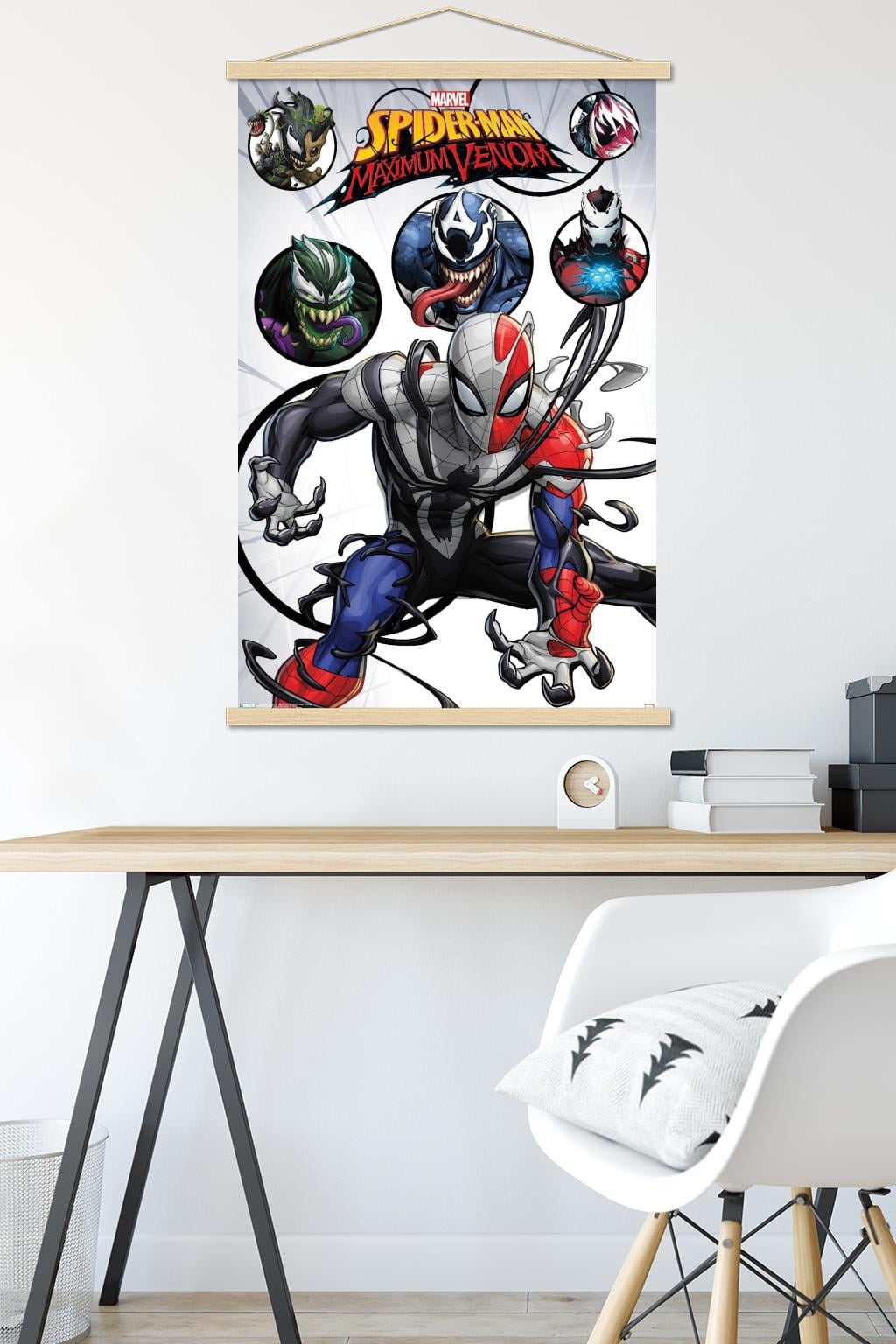 Marvel Comics TV - Spider- Man: Maximum Venom - Collage Wall Poster with Magnetic Frame, 22.375" x 34"